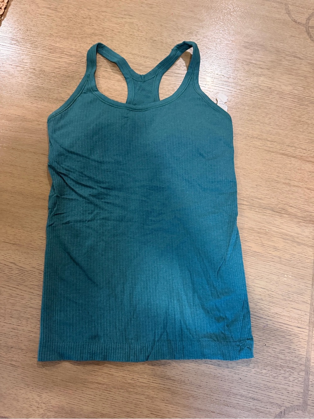 lululemon athletica Teal Ribbed Racerback Tank